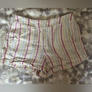 Striped linen shorts from gap